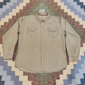 Levi's 👖 Herringbone Western Shirt MOP Buttons